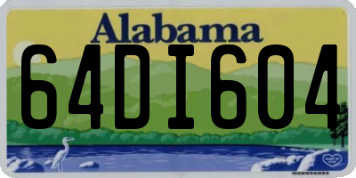 AL license plate 64DI604