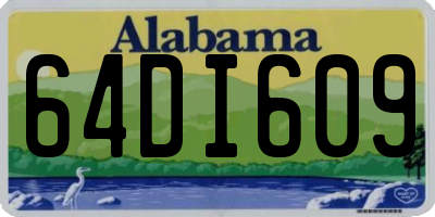 AL license plate 64DI609