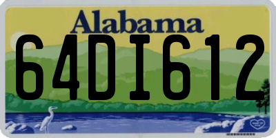 AL license plate 64DI612