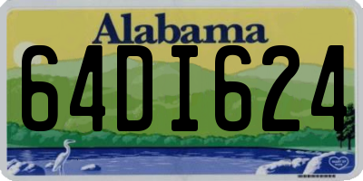 AL license plate 64DI624