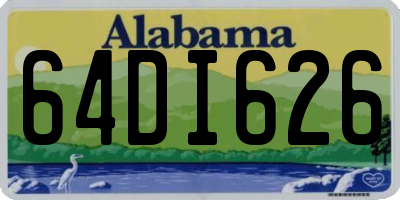AL license plate 64DI626