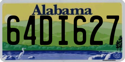 AL license plate 64DI627