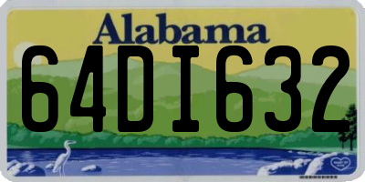 AL license plate 64DI632