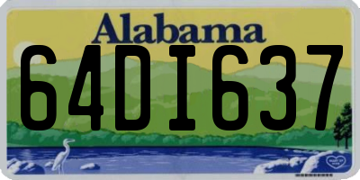 AL license plate 64DI637