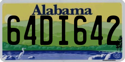 AL license plate 64DI642