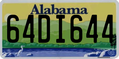 AL license plate 64DI644