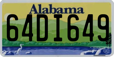 AL license plate 64DI649