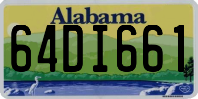 AL license plate 64DI661