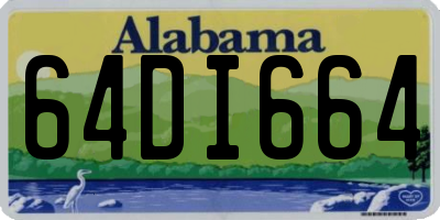 AL license plate 64DI664