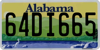 AL license plate 64DI665