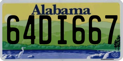 AL license plate 64DI667