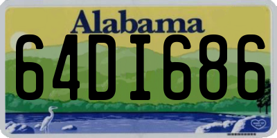 AL license plate 64DI686