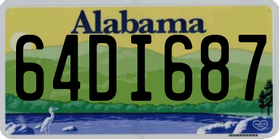 AL license plate 64DI687
