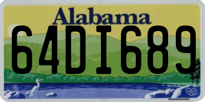 AL license plate 64DI689