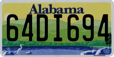 AL license plate 64DI694