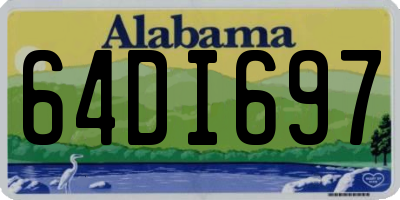 AL license plate 64DI697