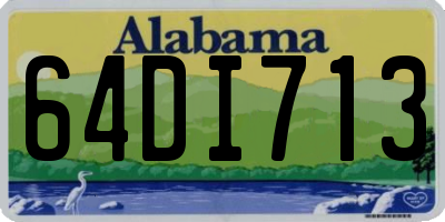 AL license plate 64DI713