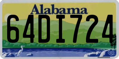 AL license plate 64DI724