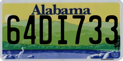 AL license plate 64DI733