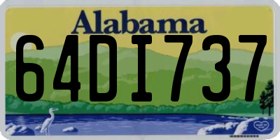 AL license plate 64DI737