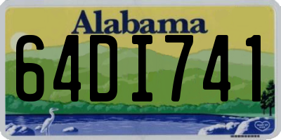 AL license plate 64DI741