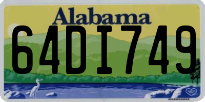 AL license plate 64DI749