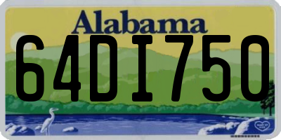 AL license plate 64DI750