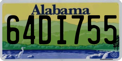 AL license plate 64DI755
