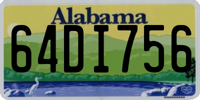 AL license plate 64DI756