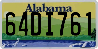 AL license plate 64DI761