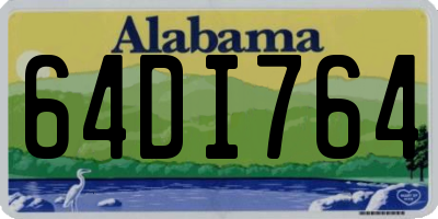 AL license plate 64DI764