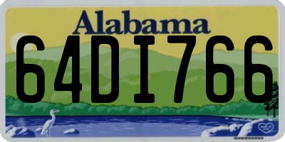 AL license plate 64DI766