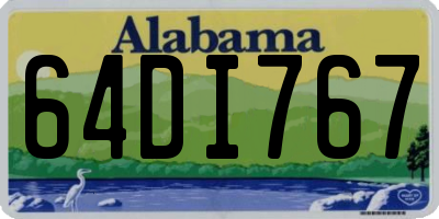 AL license plate 64DI767