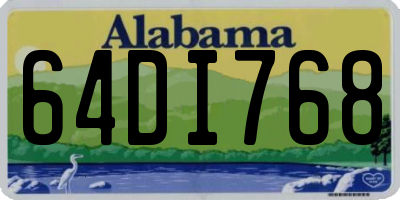 AL license plate 64DI768