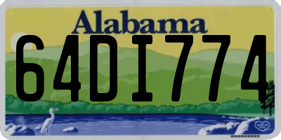 AL license plate 64DI774