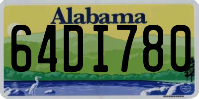 AL license plate 64DI780