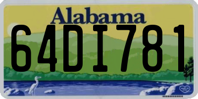 AL license plate 64DI781