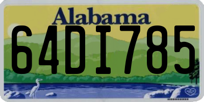 AL license plate 64DI785