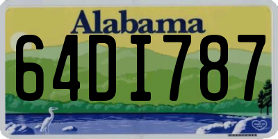 AL license plate 64DI787