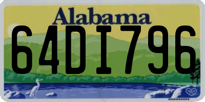 AL license plate 64DI796