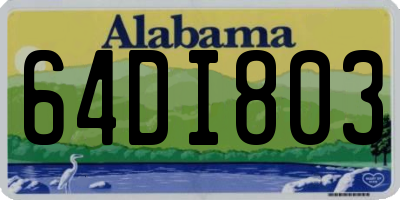AL license plate 64DI803