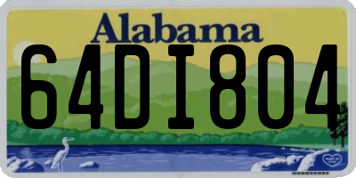 AL license plate 64DI804