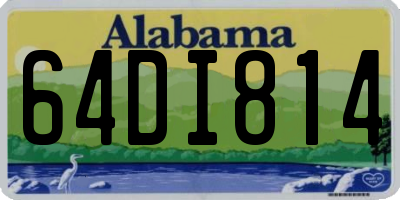 AL license plate 64DI814