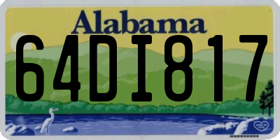 AL license plate 64DI817