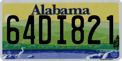 AL license plate 64DI821