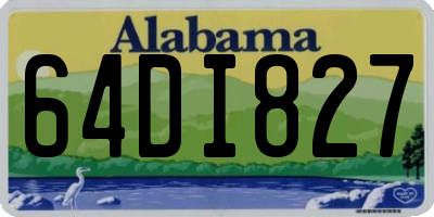 AL license plate 64DI827