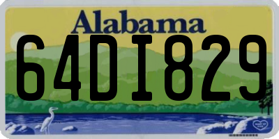 AL license plate 64DI829