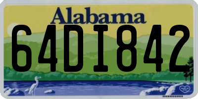 AL license plate 64DI842