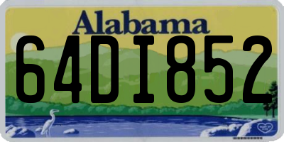 AL license plate 64DI852