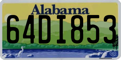 AL license plate 64DI853